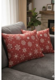 Resim More Home Kapaklı Yastık Kılıfı 2 Adet 50 X 70 Cm Kar Tanesi Çok Renkli 