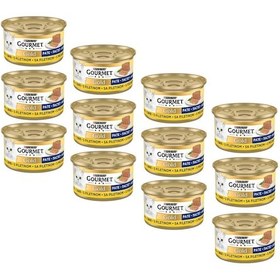 Resim Purina Gourmet Gold Kıyılmış Tavuk Etli Konserve Kedi Maması 12 x 85 G 