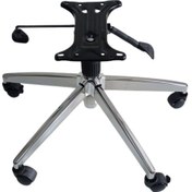 Resim Kamusalmarket Makam Koltuğu Ayağı Çap 70 Cm Çift Kol Mekanizma Krom Pistonlu 