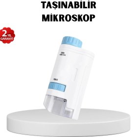 Resim Urfakent LED Işıklı Mikroskop 80X-200X Zoom Eğitici Bilim Seti ve Taşınabilir 