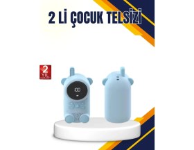 Resim Teknoşık Çocuk ve Bebek Telsizi - 22 Kanal, Vox Modu, USB Şarjlı, Renkli Ekran 