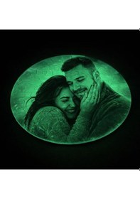 Resim Bk Gift Kişiye Özel Fotoğraflı Fosforlu Yuvarlak Puzzle -1, Gece Parlayan Puzzle, Sevgiliye Ve Ev Hediyesi Kobitmeyencom36675 Bk Gift 