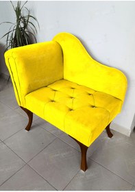 Resim aldagelsin Yeni Model Tekli Köşe Koltuğu Josefin Bench Ceviz Ayak 