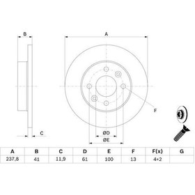 Resim Dacia Logan 1.5dci 2005-2015 Bosch Ön Disk Düz 2 Adet 