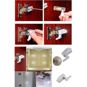 Resim Munico Gardrop Çekmece ve Dolap Için LED Aydınlatma Lambası Mutfak Yatak Odası Şık Işık 