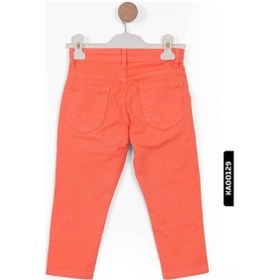 Resim Nk Kids Xo Kids Kemerli Dar Paçalı Fermuarlı Kız Çocuk Pantolon 4-8 Yaş 53709 Turuncu 