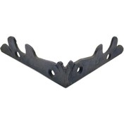 Resim Skygo Antika Tarz Dekoratif Pirinç Lale Köşe Gönye - Yan, 105x105 Mm, Oksit 