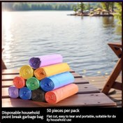 Resim 5 Evsel Çöp Torbası Paketi, Delikli, Renkli, Düz Açılır, Yeni Malzemelerden Yapılmış, Mutfak ve Banyo İçin Uygun, Orta Boy Tek Kullanımlık Çöp Torbaları. 