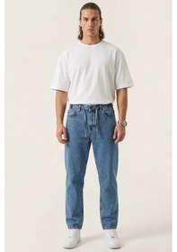Resim Bigdart Erkek Rahat Kesim Baggy Jean Pantolon 30075 - İndigo 