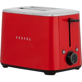 Resim Retro Kırmızı Ekmek Kızartma Makinesi, Şık ve Kullanışlı Tasarım 