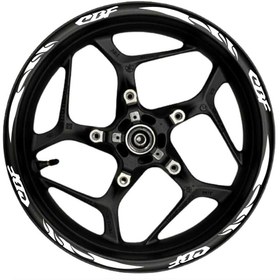 Resim TheSpaceCar Cbf Beyaz yazılı beyaz pençe şeritli 