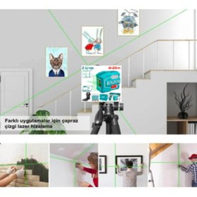 Resim Total Distomat Yeşil Çizgi Lazer Hizalama Tll156601 
