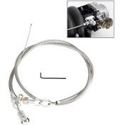 Resim Chevrolet Ls1 Motor İçin 36 İnç Örgülü Gaz Kelebeği Kablosu 4.8l 5.3l 5.7l 6.0l 1997-2007 