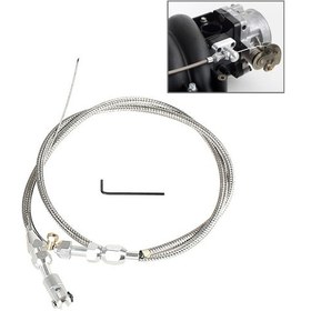 Resim Chevrolet Ls1 Motor İçin 36 İnç Örgülü Gaz Kelebeği Kablosu 4.8l 5.3l 5.7l 6.0l 1997-2007 