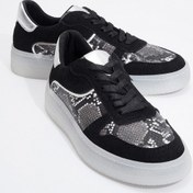 Resim Luvi Shoes Montero Siyah Desenli Kadın Spor Ayakkabı Siyah 