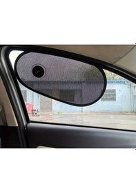 Resim Chuangyinshop 1 Adet Katlanır Araç Yan Cam Güneşliği Siyah Gündüz Gece Kullanım 