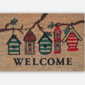Resim Ekol Birdhouse Baskılı Dikdörtgen 40x60 cm Koko-Pvc Paspas Çok Renkli 