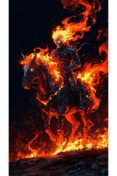 Resim aydın garage Ghost-Rider Kapı Direk Kaplama Folyosu BASKILI STİCKER Sağ-Sol 2 Adet 22*50 CM 