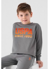 Resim U.s. Polo Assn Erkek Çocuk Gri Eşofman Takımı Gri 