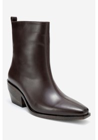 Resim Luvishoes Luvi Shoes Lexıa Kahverengi Cilt Hakiki Deri Kadın Western Bot Kahverengi 