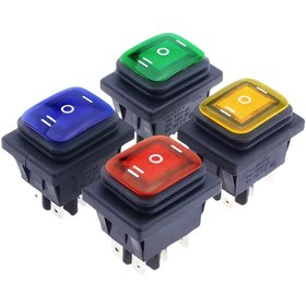 Resim 1 adet KCD4 LED Rocker Anahtarı, 3 Konumlu ON-Off-ON, 6 Pinli, Güç Kontrolü, Kendi Kendine Ayarlayan, Pil Gerektirmez, Endüstriyel Elektrik Kullanımı İçin, Ayarlanabilir Kontrol Anahtarı|LED Göstergesi|Dayanıklı Plastik Kapsama, K-Cup Stili 