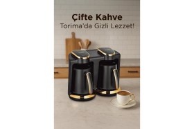 Resim Sesli Komutla Türk Kahvesi Makinesi 250ML+250ML, 8 Fincan Kapasitesi, Şık Tasarım 