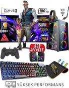 Resim DMC N272 (PUBG,GTA 5) Ryzen 5 5500 32gb,512gb M.2 Ssd,8gb Rx580,24''180hz Oyuncu Masaüstü Bilgisayarı 