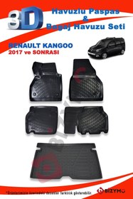 Resim Bizymo Renault Kangoo 2017 Ve Sonrası Uyumlu Paspas Ve Bagaj Havuzu Seti 