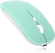 Resim Bluetooth Rechargeable Mouse for Dell Inspiron 15 3000 Laptop Bluetooth Wireless Mouse Designed for Laptop/PC/Mac/iPad pro/Computer/Tablet/Android Teal 