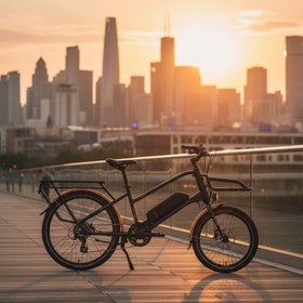 Resim Carraro E-LINE eLORRY 2.1 Elektrikli Bisiklet 2026 - Mat Siyah Sarı 