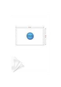Resim 5,5x24 Kantar Fişi 3 Nüsha 1000 Adet , Beyaz Otokopili Sürekli Form 5,5x24 Cm 