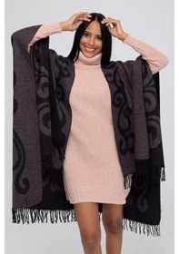 Resim Forum Fashion P001 Salma Desenli Jakarlı Panço 