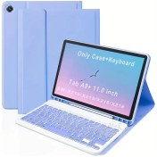 Resim Samsung Galaxy Tab A9 Plus 11.0 İnç SM-X210/X215/X216/X218 için Şarj Edilebilir ve Çıkarılabilir Klavye Kılıfı, Type-C Şarj Portu Kapağı, Tablet PC A9+ 2023 5G Uyumlu 