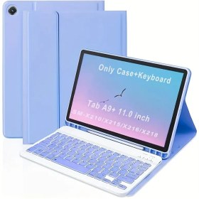 Resim Samsung Galaxy Tab A9 Plus 11.0 İnç SM-X210/X215/X216/X218 için Şarj Edilebilir ve Çıkarılabilir Klavye Kılıfı, Type-C Şarj Portu Kapağı, Tablet PC A9+ 2023 5G Uyumlu 