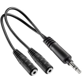 Resim 3.5mm Stereo Kulaklık Ses Çoklayıcı Y Kablo 