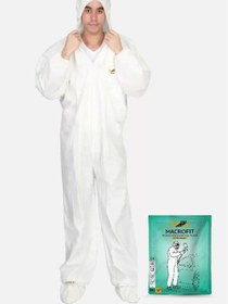 Resim Badem10 Tek Kullanımlık Koruyucu Tulum Elbise Boyacı Tulumu Iş Güvenlik Tip 5/6 Macrofit 