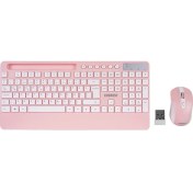 Resim Everest 9676 Multimedya Tablet Telefon Standlı Klavye Mouse Set 2.4 Ghz Kablosuz Set Wireless Set Pilli Türkçeq 