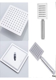 Resim Nefa Yapı 25x25 Kare Tepe Ve El Duş Başlığı 304paslanmaz Diğer 