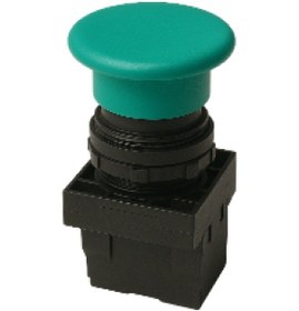 Resim Emas B100mk B Serisi Plastik 1no Yaylı 40 Mm Mantar Kırmızı 22 Mm Buton 