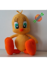Resim Amigurumi Tweety Oyuncak 
