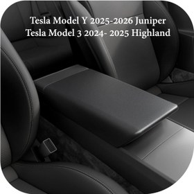 Resim COFIT Tesla Model Y 2025-2026 & Model 3 Highland 2024-2025 İçin Merkezi Konsol Kol Dayama Kapağı - Tesla Logo Tasarımı, İnsan Mühendisliği ile Konfor, Hassas Düğme Ayaraları, Dayanıklı ve Temizlemesi Kolay Malzeme, Tesla Arabalara Uyumlu (Model 3/Y/Juniper/Highland ile Tam Uyum) - Zarif Siyah Gösterge Paneli Alternatifi, Pürüzsüz Dokulu, İleri Tutuş Performanslı, Doğru Pedal Delikleri ile Alan Kazandırıcı Tasarım 