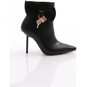 Resim Dgn 8016 Kadin Topuklu Bot 8016-2446-R1534 Siyah 