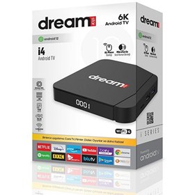 Resim Dreamstar 6K Ultra Hd 4 Gb Ram 32 Gb Hafıza Android Tv Box (Android 12) İ-4 4-32 Dreamstar