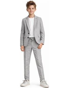 Resim Ahengim Erkek Çocuk Modern Casual Slim Fit Takım Elbise Ak2850 Gri 