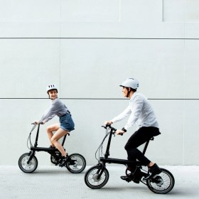 Resim Xiaomi Elektrikli Katlanabilir Bisiklet 16 inç 3 Vites Güçlü Motor ve Uzun Menzil 