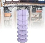 Resim Wakects 6 Katman Dönen Ayakkabı Raf Kulesi, Giriş Yolu Oturma Odası Için Çok Fonksiyonlu Ayakkabı Depolama Rafı, 360 Derece Döner Organizatörü, Tasarım, Çok Yönlü Stil Kolay Rotasyon, (7 katman) 