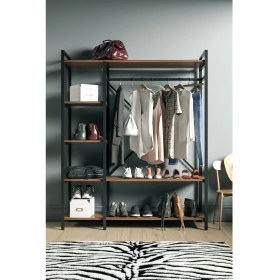 Resim Wood House Beren Portmanto Ceviz 