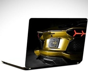Resim Lamborghini Sarı Laptop Sticker 19 inch (40,5X27CM) 