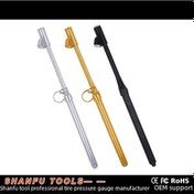 Resim Yaleker Kamyon Lastik Basıncı Ölçer, Taşınabilir Çift Uçlu Metal Tester, 10-150 Aralığı, Plastik Ölçekli Paslanmaz Çelik 113g 