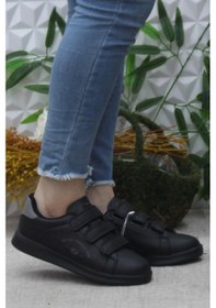 Resim Fort Row Milena Siyah Füme Rahat Hafif Sneaker Çırtlı Spor Ayakkabı 001 